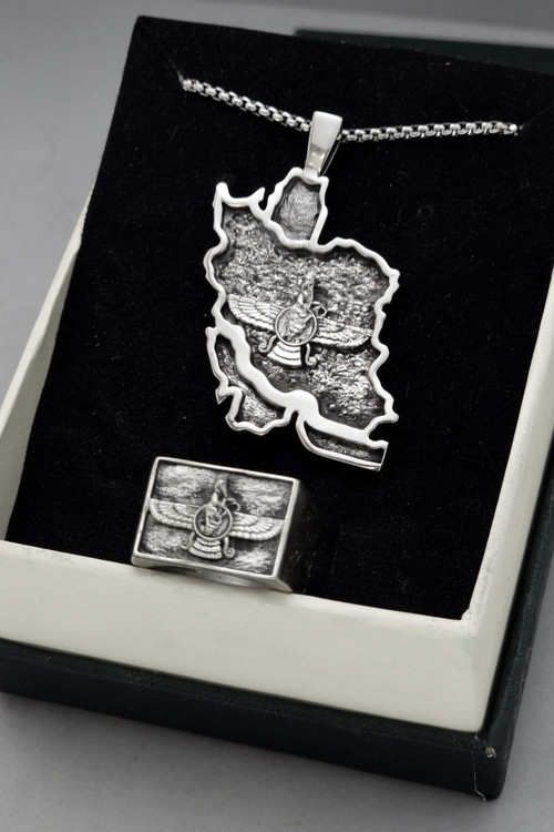 ست گردنبند و انگشتر فروهر